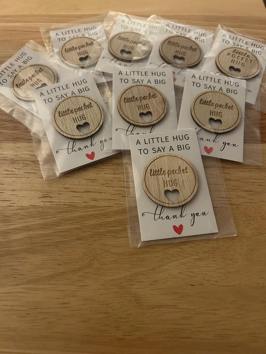 A little hug to say a Big Thank You Pocket Hug