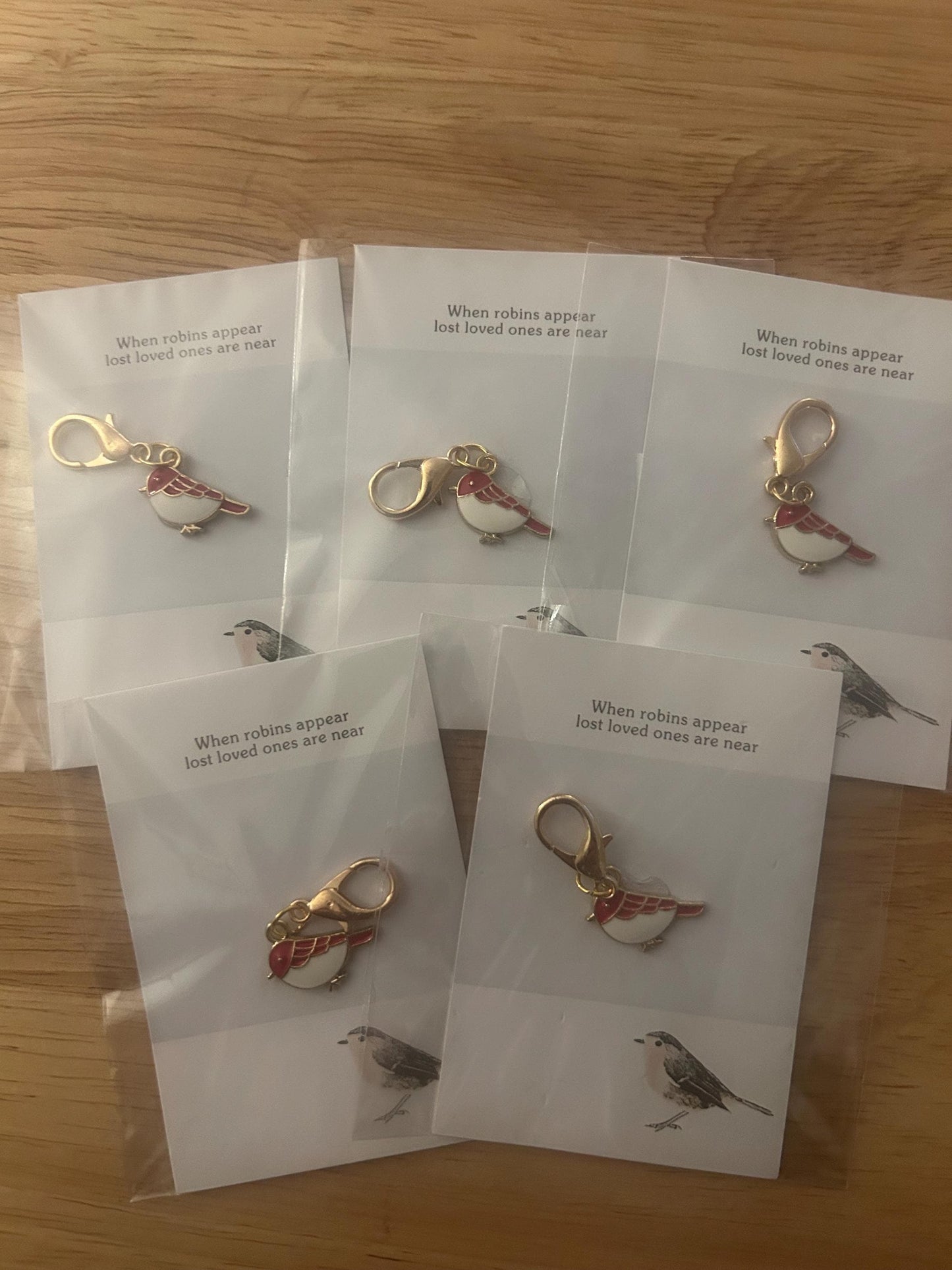 When Robins Appear - Robin Charm