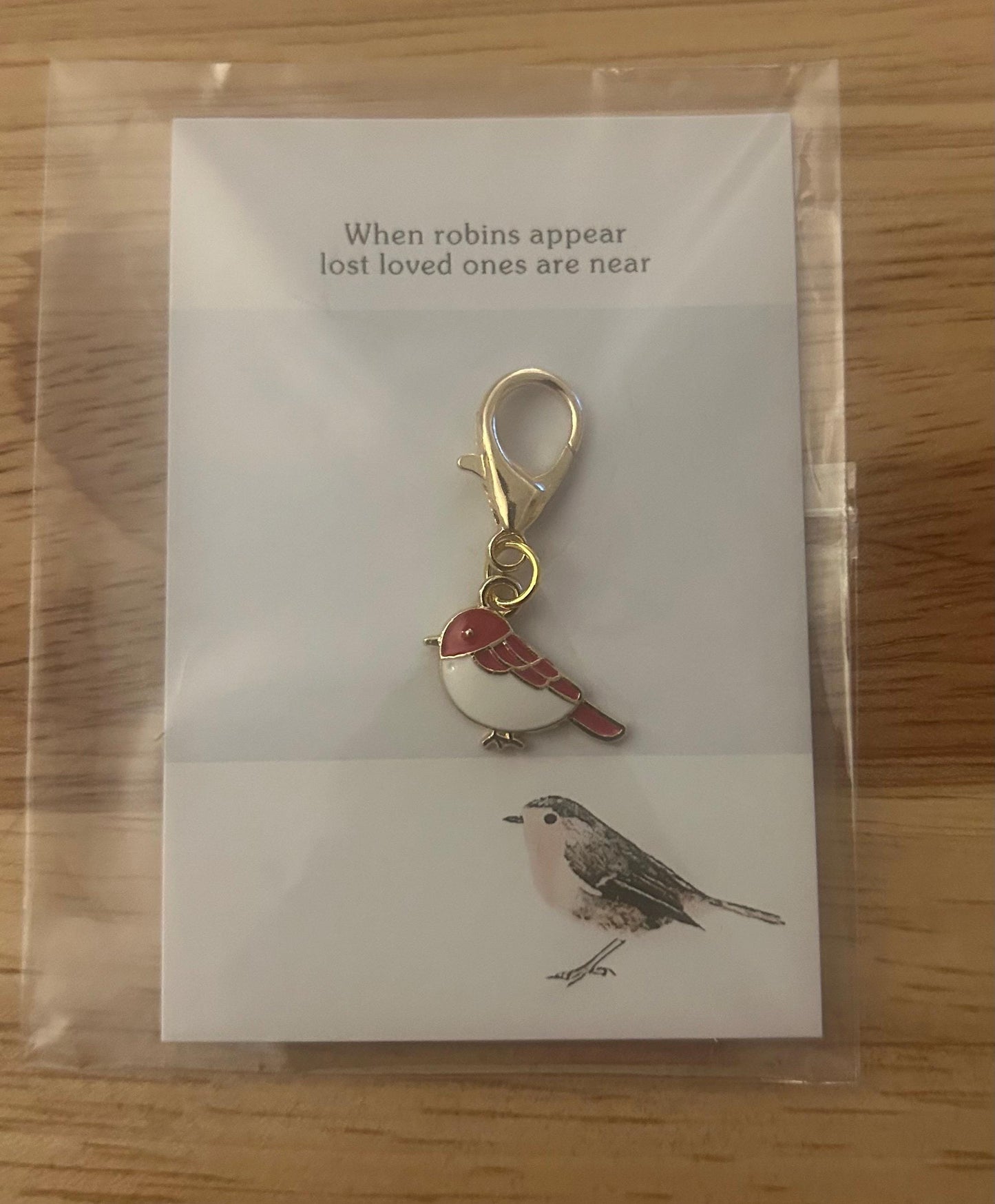 When Robins Appear - Robin Charm