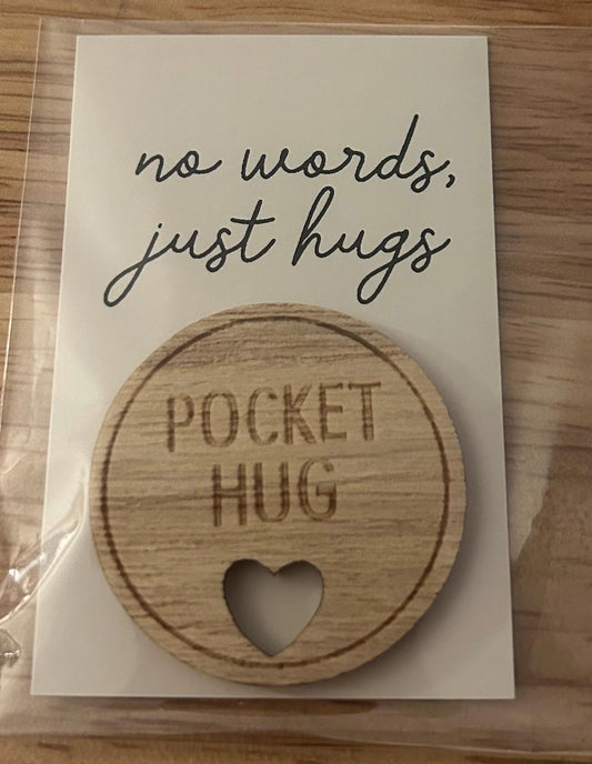 No Words Just Hugs Pocket Hug