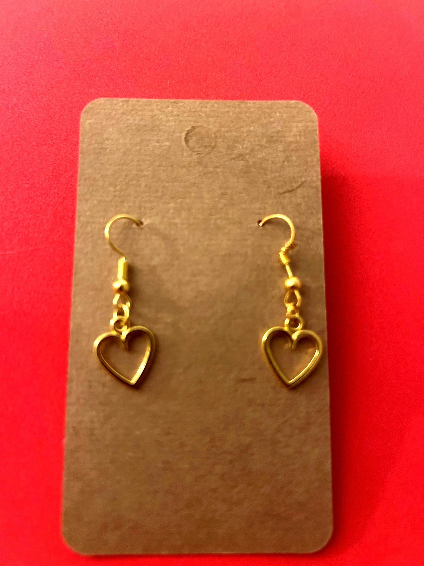 Heart drop Earrings