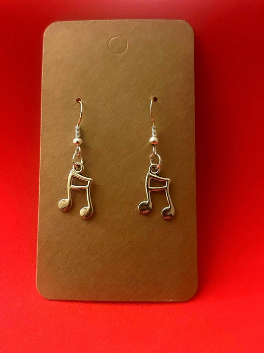 Music Note drop Earrings