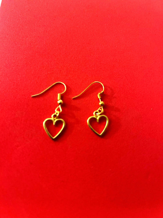 Heart drop Earrings