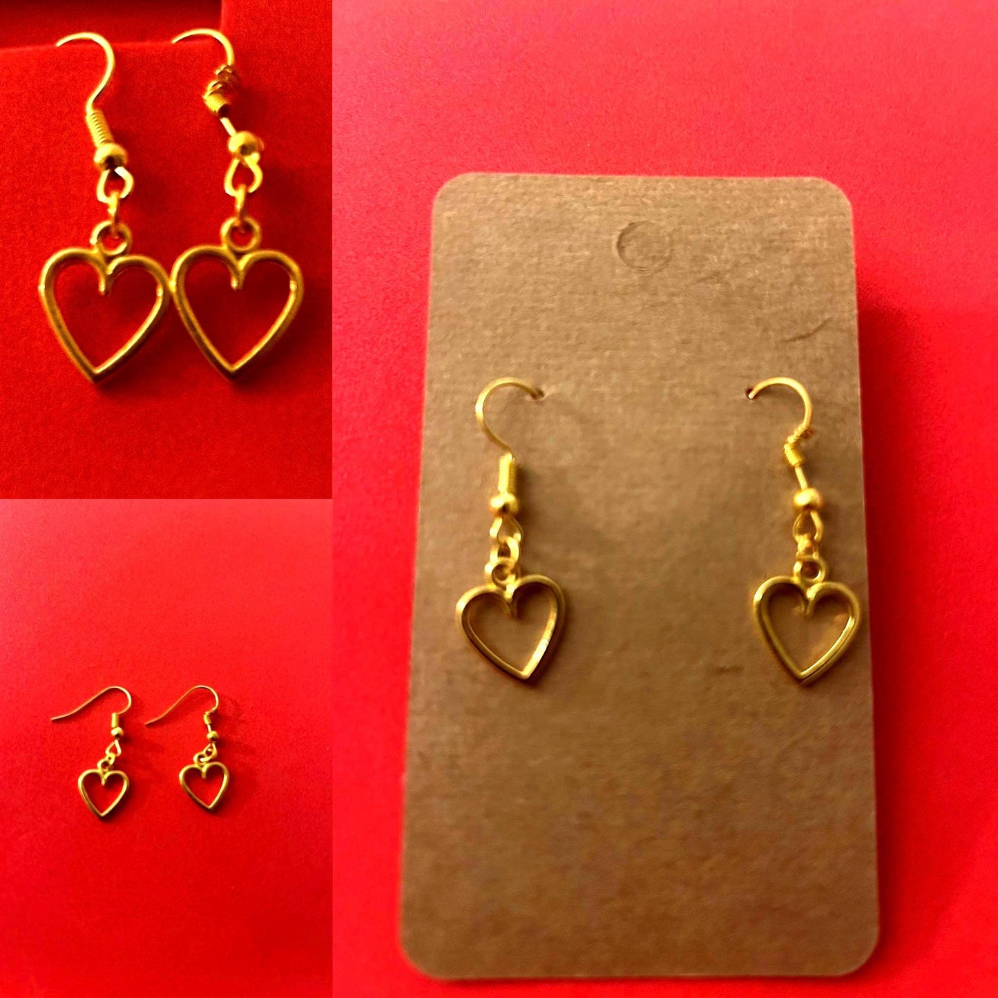 Heart drop Earrings