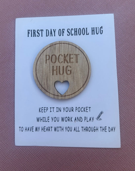 First Day of School Pocket Hug - Comfort Token