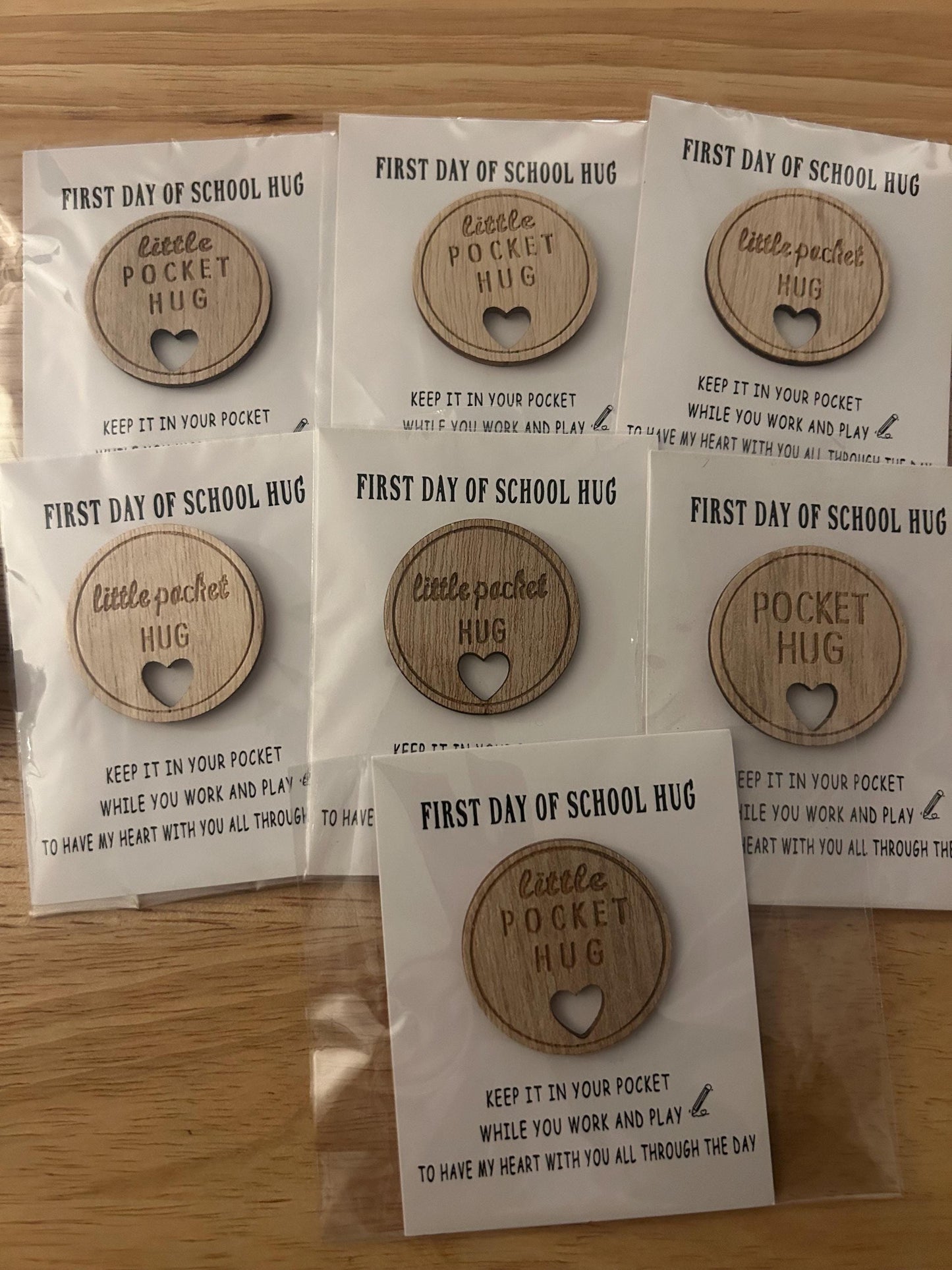 First Day of School Pocket Hug